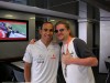 With Lewis Hamilton in the McLaren Motorhome...Photo by Heikki Kovalainen